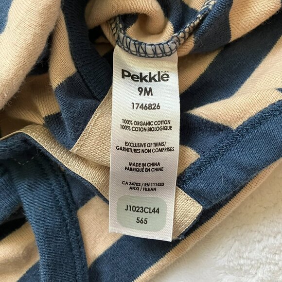 Pekkle Baby Outfit Set 4-pc 100% Cotton 9M | GUC Bodysuits Pants S’mores Stripe - Picture 4 of 16